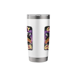 Skeleton Glizzy Hot Dog Lover Gobbler Meme Stainless Steel Insulated Tumbler
