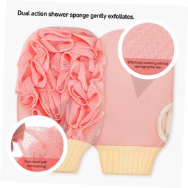 minkissy 3pcs Exfoliating Bath Glove Body Exfoliator Dead Skin Remover Shower Puff Deep Exfoliating Gloves Back Exfoliating Mitt Bath Exfoliating Gloves Sponge Scrub Dedicated