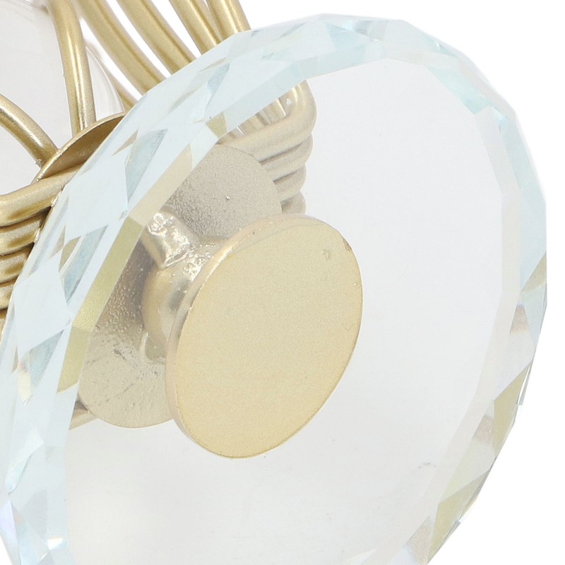 Flying Eagle Statue Modern Abstract Metal Eagle Crystal Ball Figurine