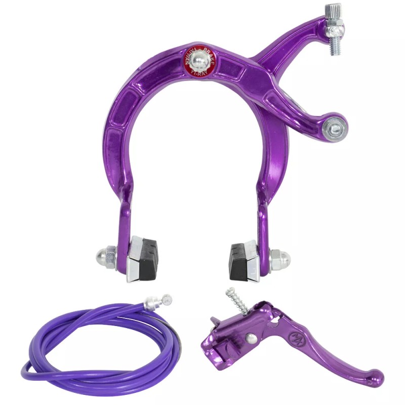 PRO+ BMX Brake FRONT & REAR SET Alloy PURPLE Bike