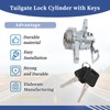 Getfarway Tailgate Lock Cylinder with Keys Compatible with Nissan Frontier