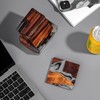 Avocrafts Walnut Coasters Set, Epoxy Coasters, Modern Coasters with Holder,