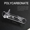Rierdge 20 Pcs Plastic Locking Shelf Pins 6mm, 3/4” Clear