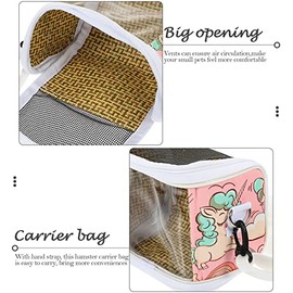 Mipcase Transportín para Hámster Bolsa De Transporte para Animales Pequeños Correa De Mano                                                            