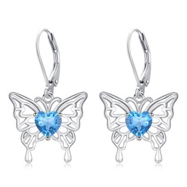 Schmetterlingsohrringe für Damen Schmetterlings-Bügelohrringe Schmetterlings-Ohrhänger