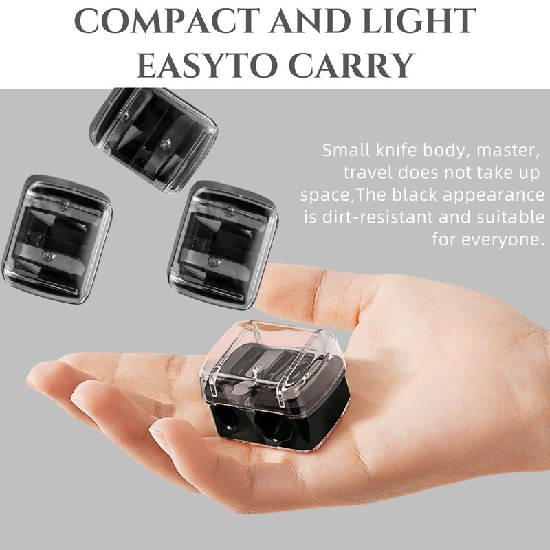 2 Pack Lip Liner Sharpeners & Makeup Pencil Sharpener with