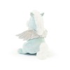 Trudi 29307 Horse Pegasus Plush Hand Puppet, Light Blue, S