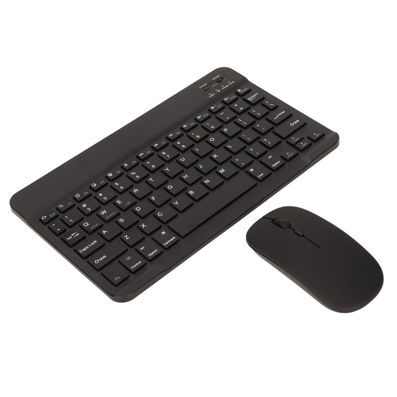 Wireless Keyboard Mouse 2.4G Bluetooth Dual Mode Rechargeable Portable External