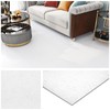 Livelynine White Peel and Stick Floor Tile Waterproof Bathroom Flooring
