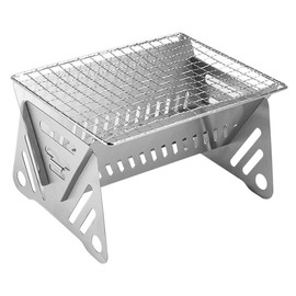 Generic Outdoor Barbecue Grill Camping Grill Stove Folding Barbecue Charcoal Grate