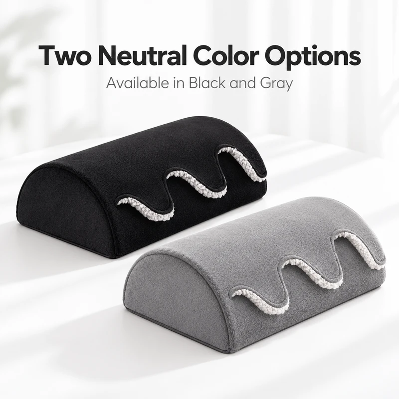 Under Desk Footrest with Warm Foot Pockets – Soft Rotatable
