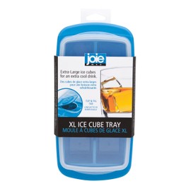 Joie Extra Large Ice Cube Tray, Covered and Stackable, No-Spill Removable Lid, Pop Open Door for Easy Refills, Keeps Ice Fresh, Freezer Durable, Dishwasher Safe, Colors May Vary