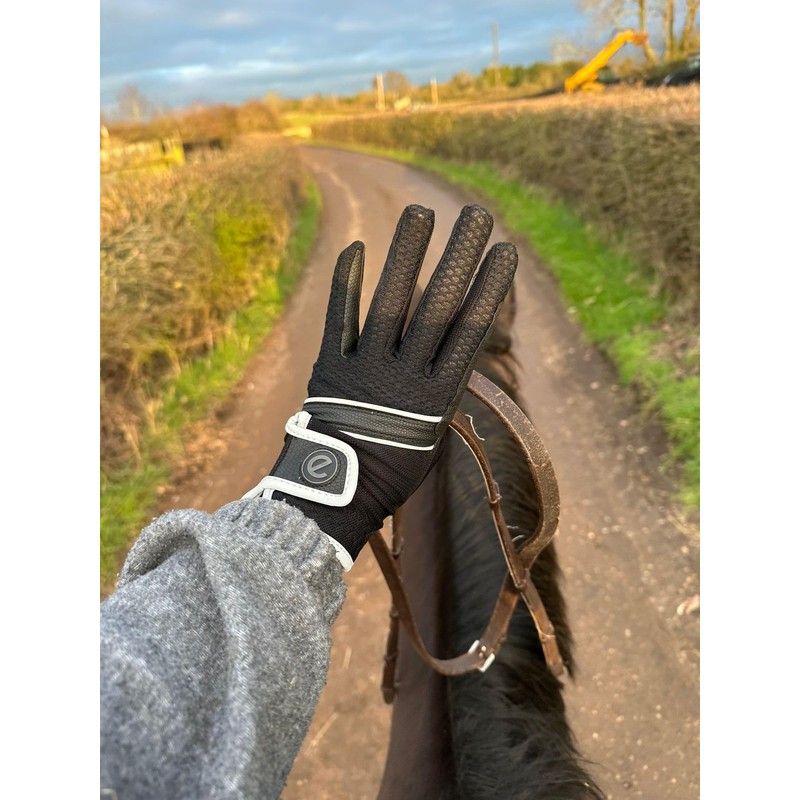 eGlove - eQUEST GripPro X-LITE Horse Riding Gloves - Lightweight,