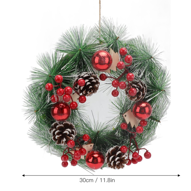 Christmas Wreath Hand Made Simulation Pine Cone Wreath Christmas Gift