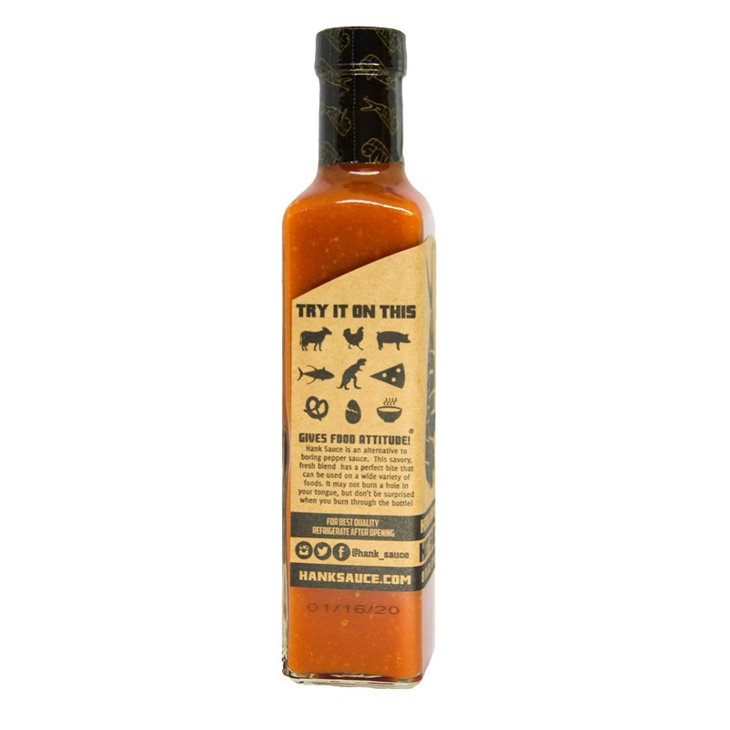Hank Sauce Herb-Infused Hot Sauce - Versatile Hot Pepper Sauce