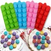 Newk Flower Shape Silicone Molds, 4 Packs 15 Cavity Nonstick