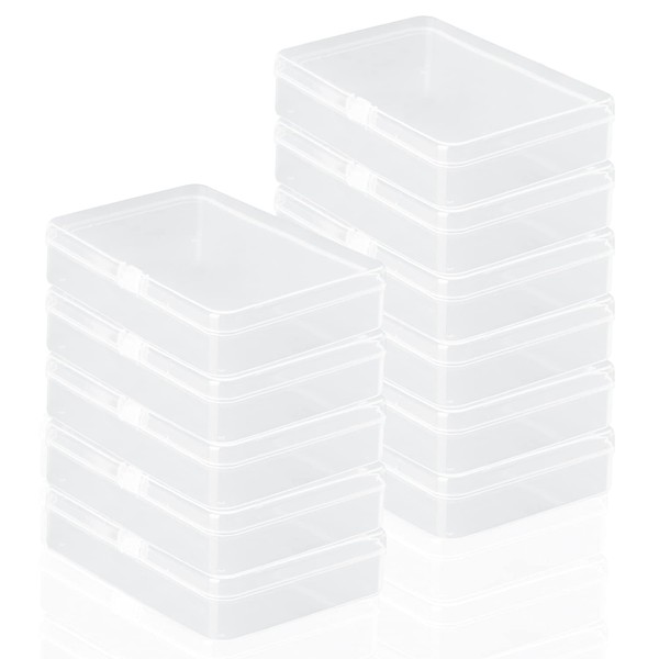 Rocutus Clear Plastic Beads Storage Containers Empty Mini Storage Container