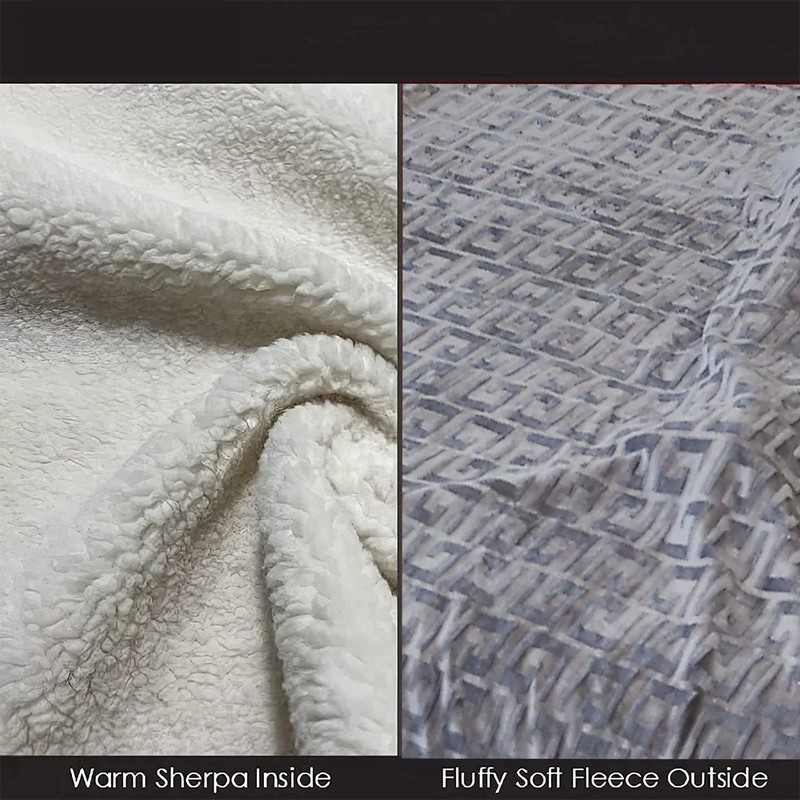 CMY Reversible Sherpa Soft Warm Large Sofa Bed Extra Soft