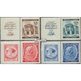 Bohemia and Moravia WZd28,WZd32,WZd36,WZd40 (79-82 with zierfeld) unmounted mint/never hinged ** MNH 1941 W.A. Mozart (Stamps for collectors) music/dance
