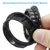 Hitefu 4 Pcs Bakelite Lamp Shade Adapter Rings, E26 Black