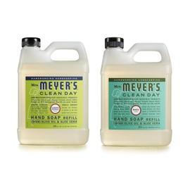 Mrs. MEYER'S CLEAN DAY Hand Soap Refill Scent Variety Pack 2 CT (Basil + Lemon Verbena)