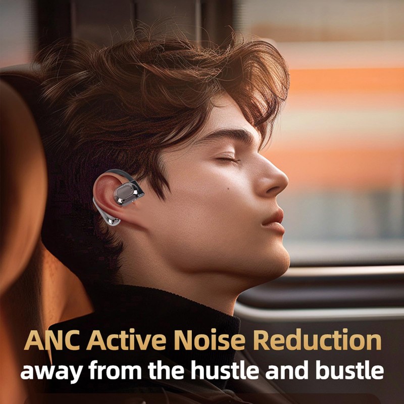 Zopsc Clip On Ear Headphones with Translating Device, Bluetooth Wireless