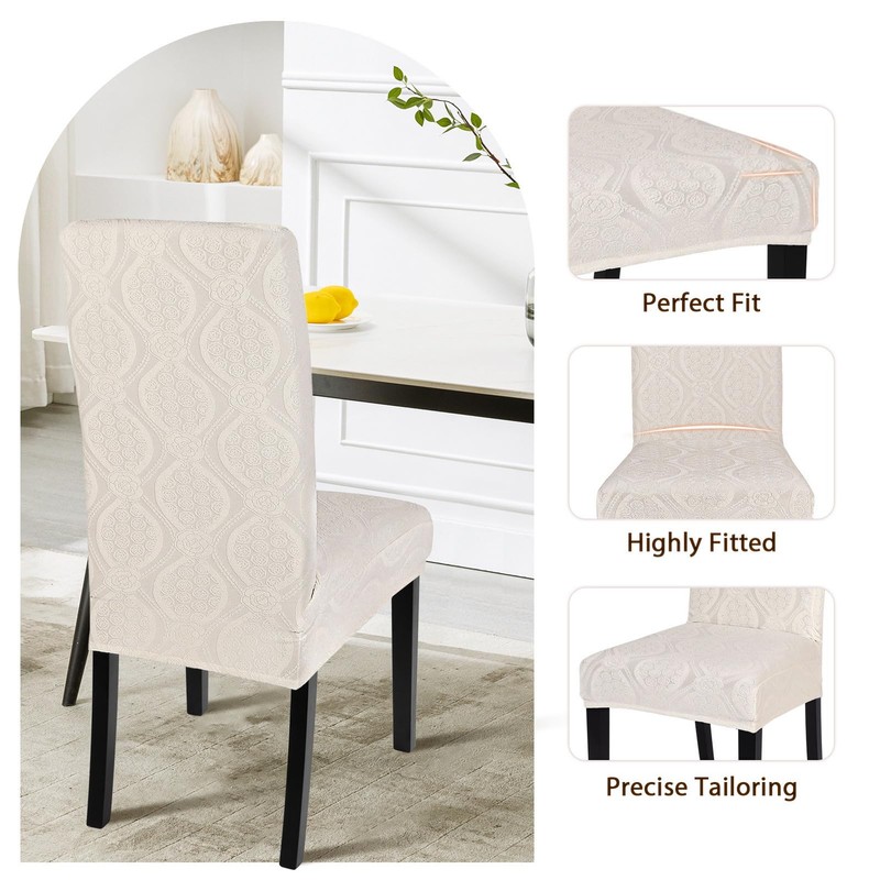 SearchI Waterproof Dining Room Chair Covers, Stretch Parsons Chair Slipcovers