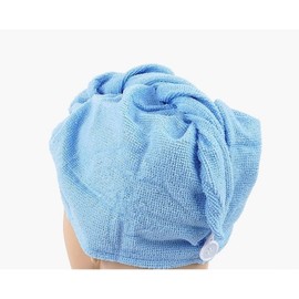 Microfiber hair towel, bun, dry towel, hooded fastening button, soft towel, pink, 1 piece, pink / 극세사 헤어타올 올림머리 드라이수건 후드형 고정단추 부드러운수건, 핑크, 1개, 핑크