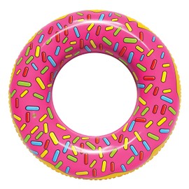 SportsStuff STRAWBERRY DONUT Floatable Tube for Pool, Lakes, River