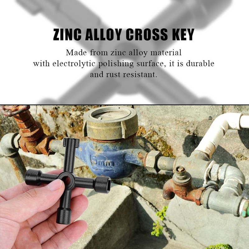 Llave cruzada, 4 v¨ªas Multifuncional Llave cruzada universal Aleaci¨®n de