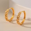 18k Gold Cartilage Hoop Earring Huggie Earrings for Women Hoop