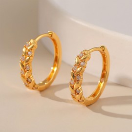 18k Gold Cartilage Hoop Earring Huggie Earrings for Women Hoop Earrings for Women Hypoallergenic Trendy Jewelry Nickel Free Earrings