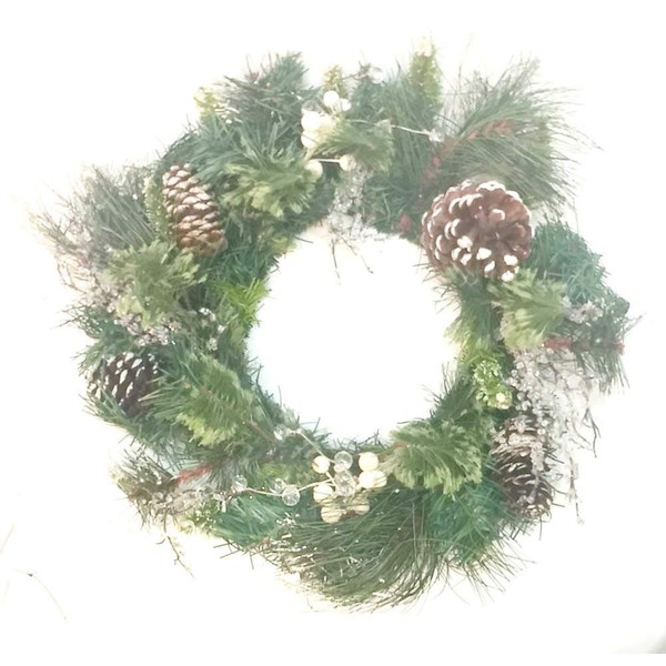 Home For ALL The Holidays 16 Inch Pine Cones, White