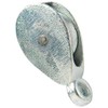 Merriway BH01888 Single Pulley Galvanised 38mm, Grey