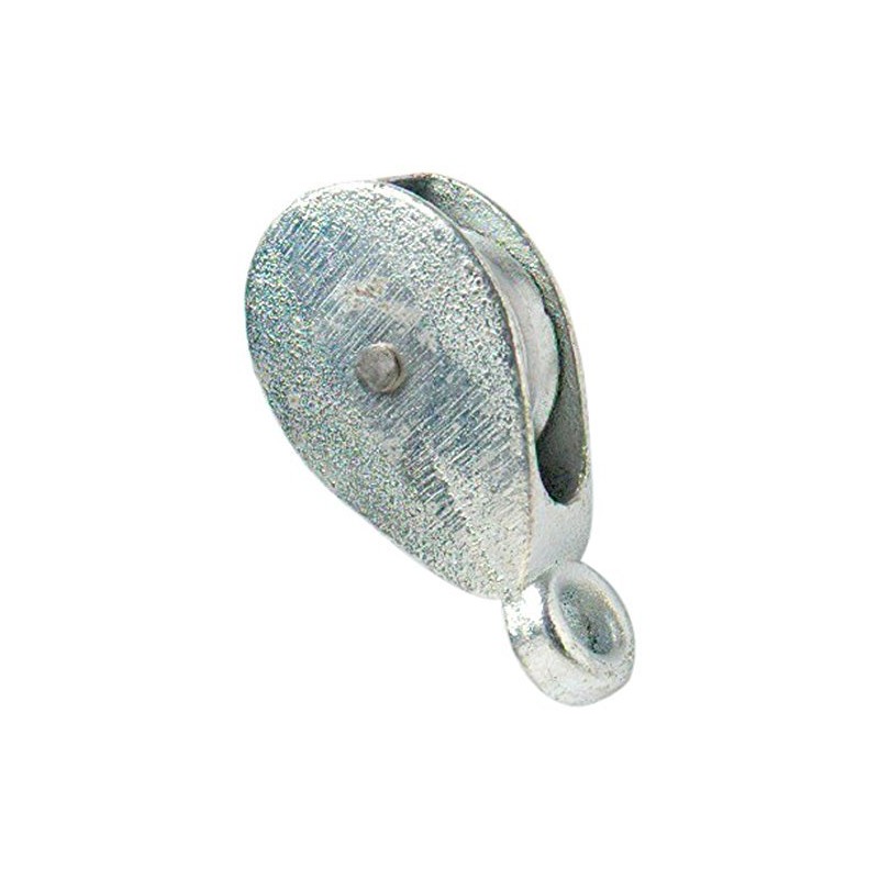 Merriway BH01888 Single Pulley Galvanised 38mm, Grey