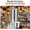 NIMBLOOM 300 Pack Stainless Steel Sauce Cups, 2.5 oz Stackable