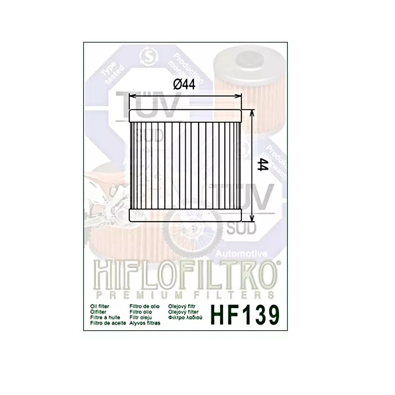 Hiflofiltro Suzuki DRZ400SM Genuine HiFlo Oil Filter HF139 DRZ DR-Z