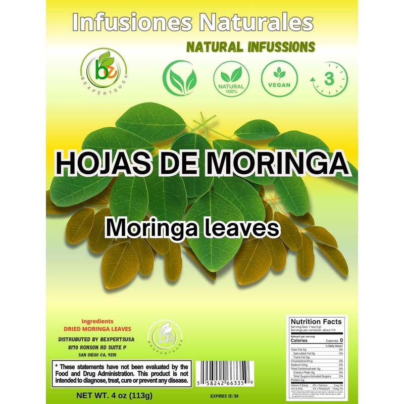 Moringa Leaf Tea – 4 oz (113 g) – 100%