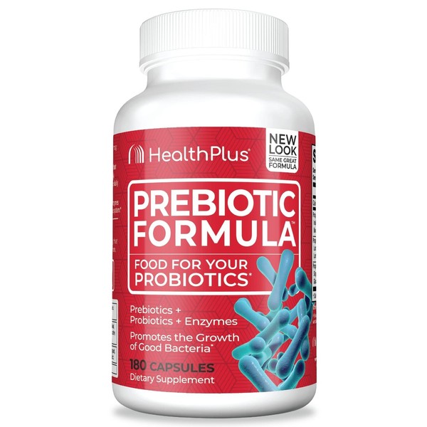 Health Plus Prebiotic Formula - Probiotics + Prebiotics + Digestive Enzymes -...