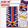 10pcs VJ Day Small Flags on Sticks Handheld Flag,15th August