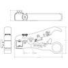 Maspro Denko TLCS2 Coaxial Cable Stripper