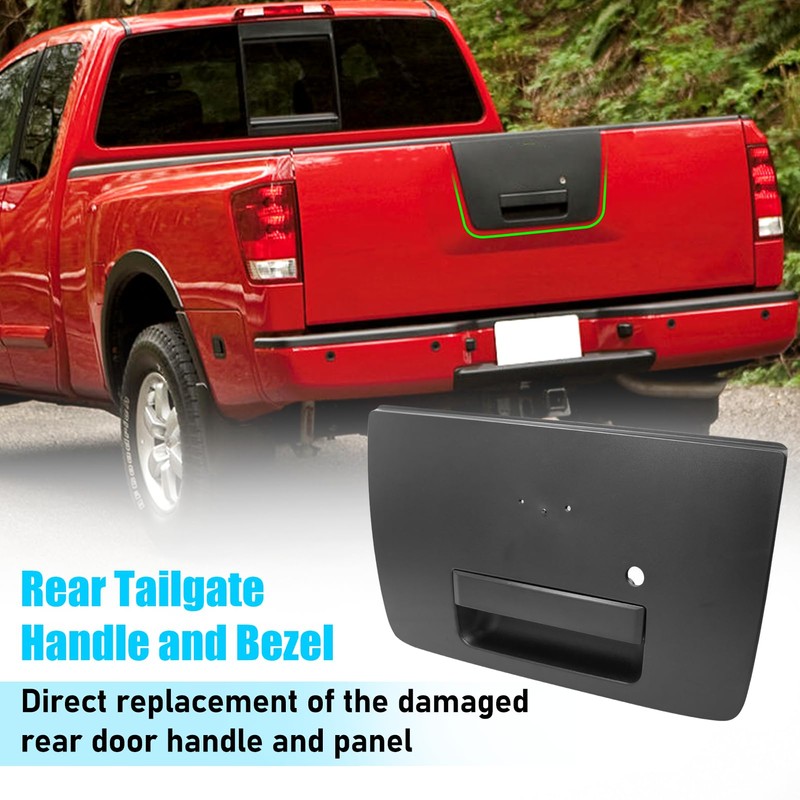 Jaronx Compatible with Nissan Titan Tailgate Handle 2004-2012, Rear Liftgate