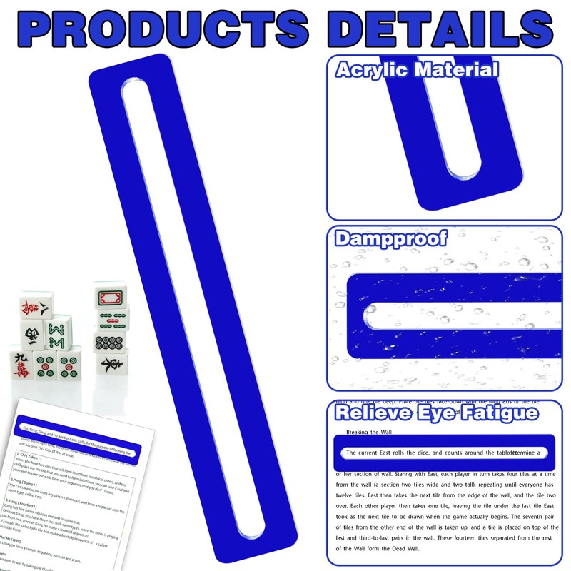 CYUXING 4 Piece Mahjong Line Finder Mahjong Map Line Guide