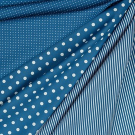 babrause® Cotton Fabric Polka Dots, Many Colours, Woven Fabric Sold by the Metre, Oeko-Tex 150 cm Wide - from 0.5 Metres