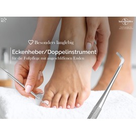 Corner Lifter Foot Care Instrument Double Probe with Short Fine Ends 17 cm