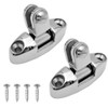 Amadget 2 Pcs Boat Top Bimini Deck Hinge Swivel Side