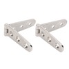 2pcs Heavy Duty Strap Hinge with Holes, Marine Strap Hinge