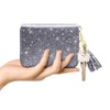 Coco Rossi Women's Small Credit Card Wallet RFID Cute Glitter