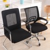 smiry Stretch Chair Seat Covers for Office, Black 1PC Jacquard