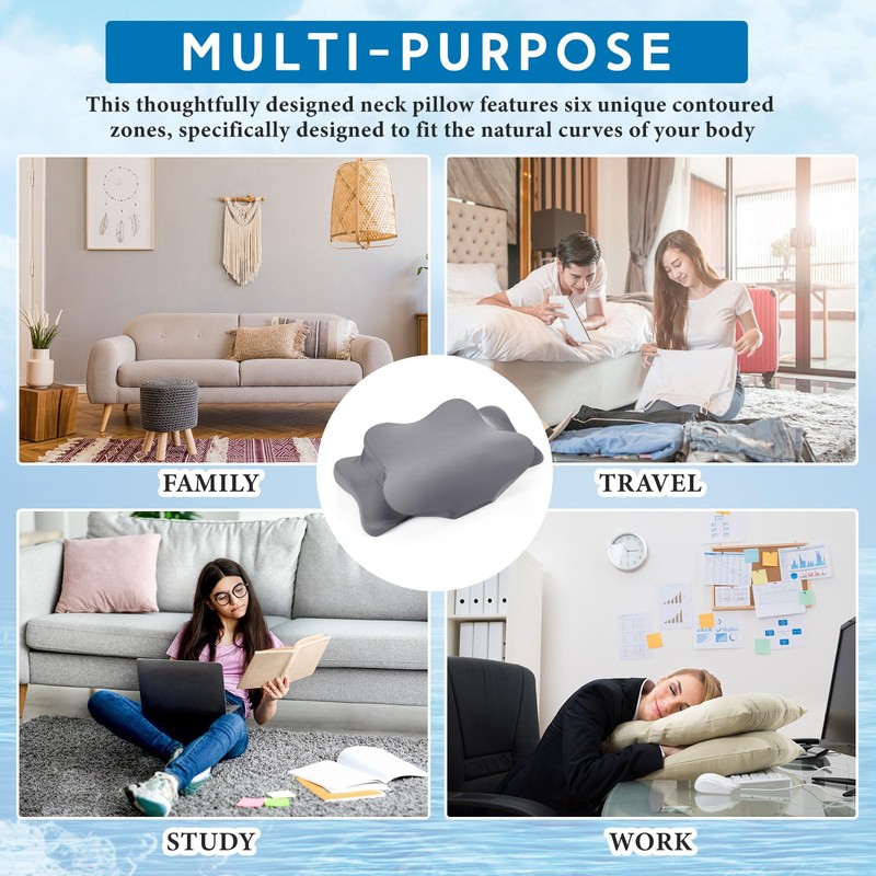 Hahafelt 2 Pcs Cooling Cervical Neck Pillowcase with Envelope Closure